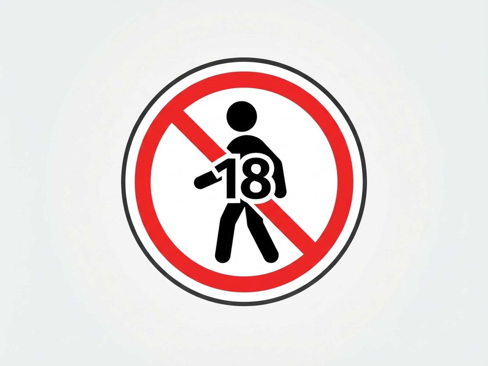 Badge de prévention du jeu des mineurs